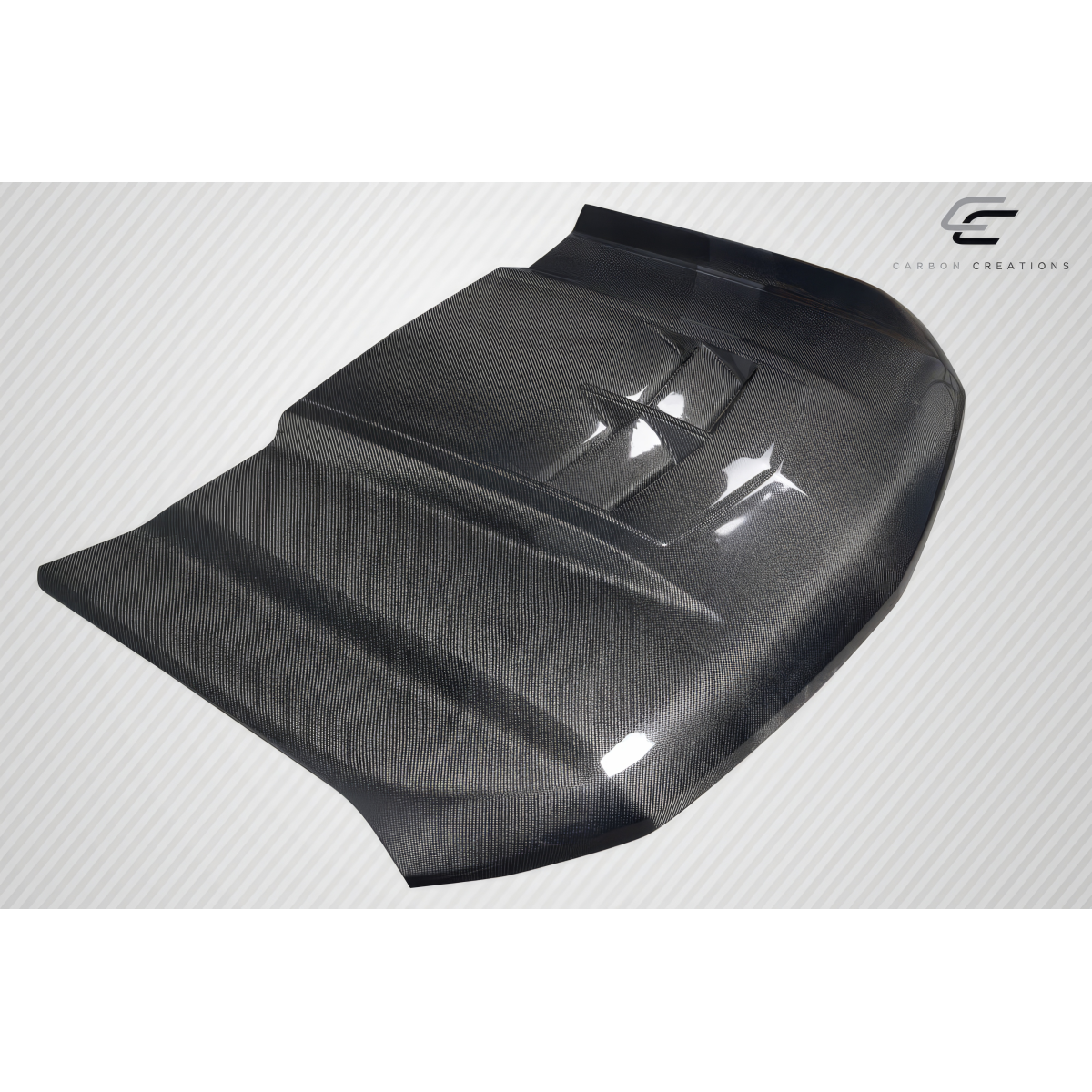 Modify your Chevrolet Silverado 1500 2019 with our Exterior/Hoods - Part viewed from a top down angle