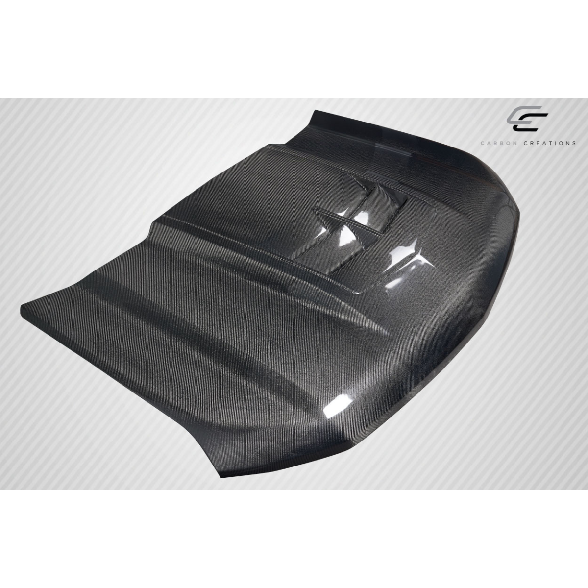 Modify your Chevrolet Silverado 1500 2019 with our Exterior/Hoods - The part is viewed from a top angle