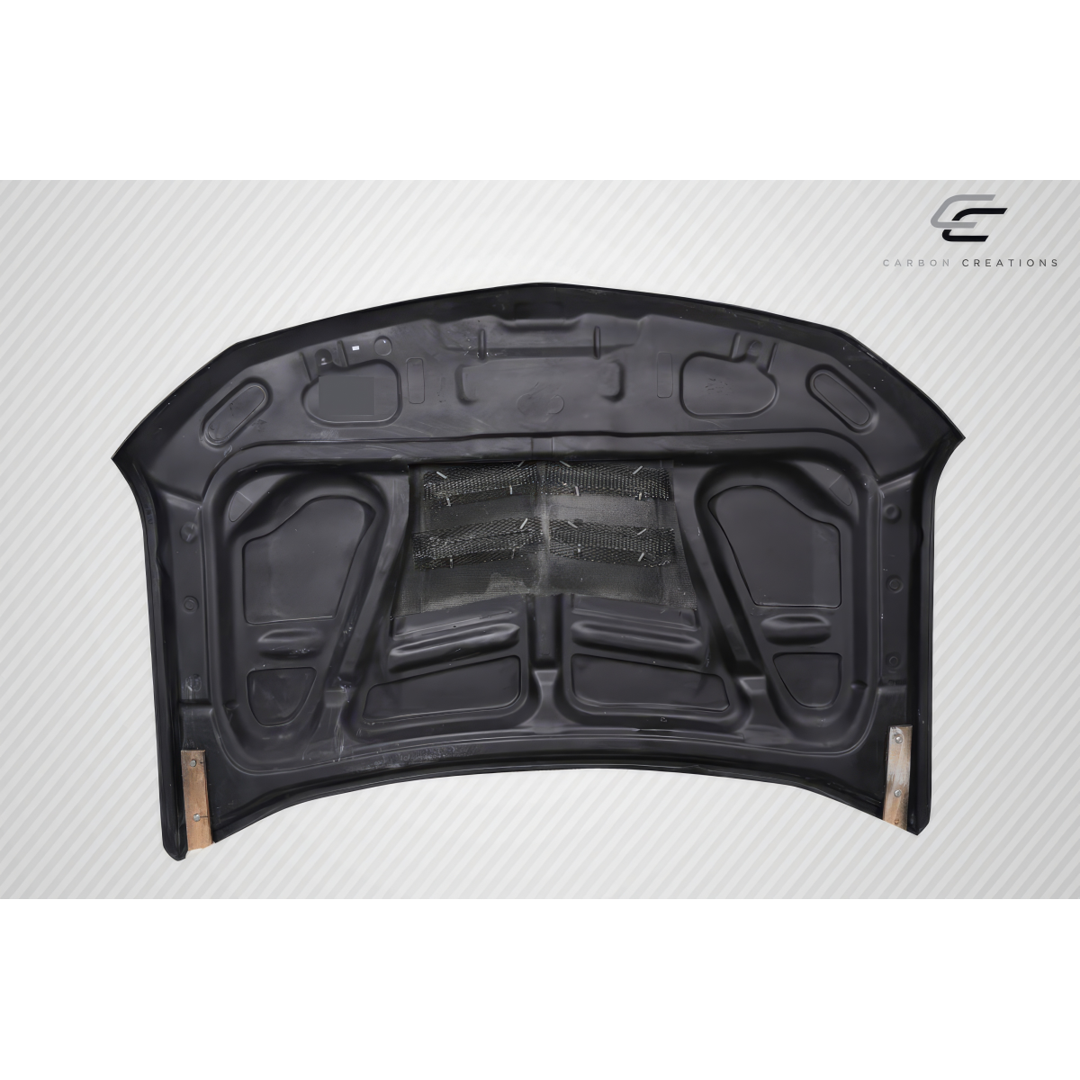 Modify your Chevrolet Silverado 1500 2019 with our Exterior/Hoods - Top view of carbon fiber hood from Chevrolet Silverado