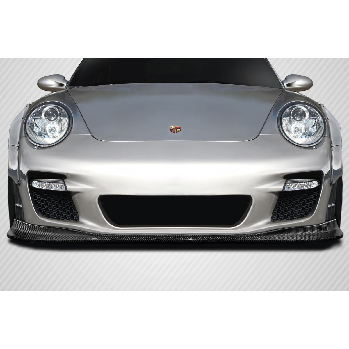 Modify your Porsche 911 2004 with our Exterior/Front Bumpers or Lips - Front view of the vehicle part