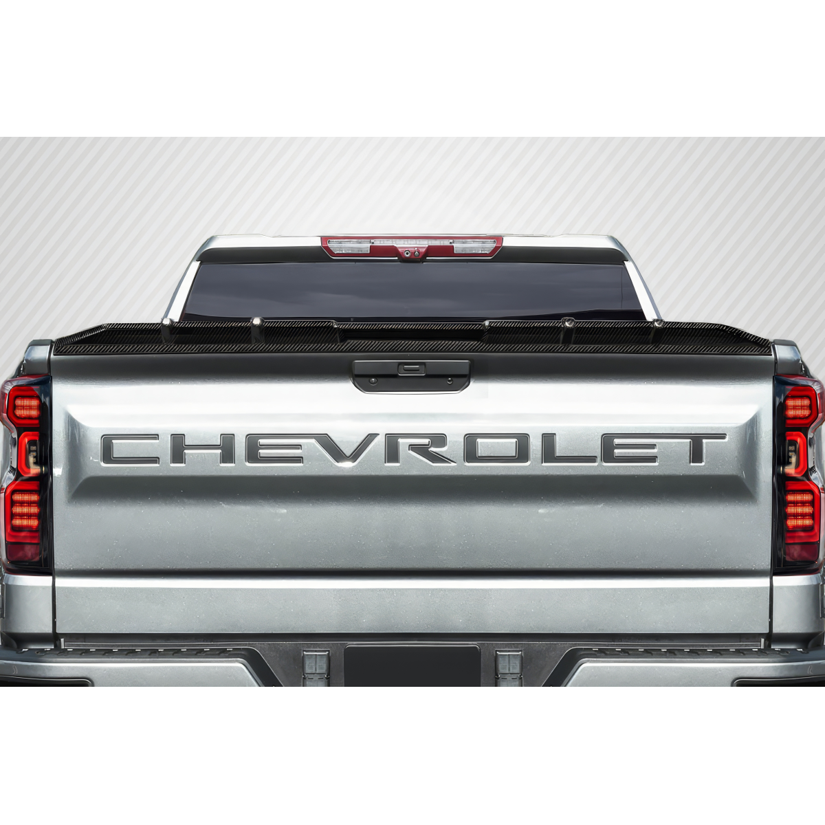 Modify your Chevrolet Silverado 1500 2019 with our Exterior/Wings - Viewed from rear at a slight upward angle