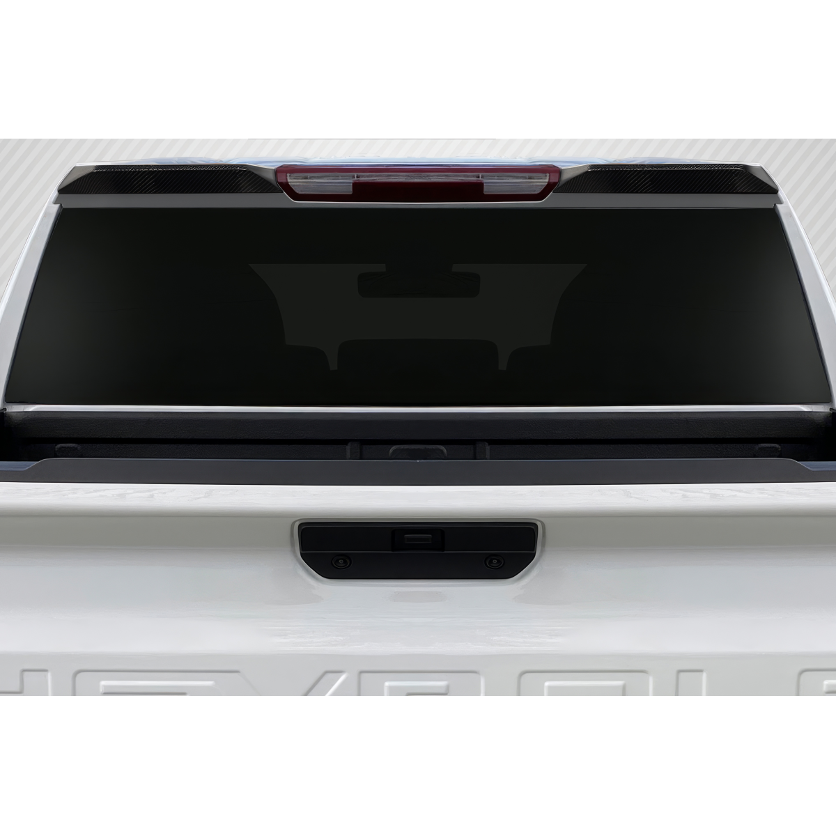 Modify your Chevrolet Silverado 1500 2019 with our Exterior/Wings - View of the rear of the Chevrolet Silverado