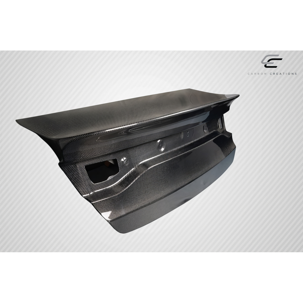 Modify your Dodge Dart 2013 with our Exterior/Trunks - Front angle view of carbon fiber trunk part