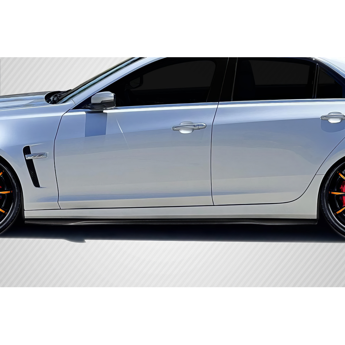 Modify your Cadillac CTS 2016 with our Exterior/Other Exterior - Side view of vehicle showing side skirt design