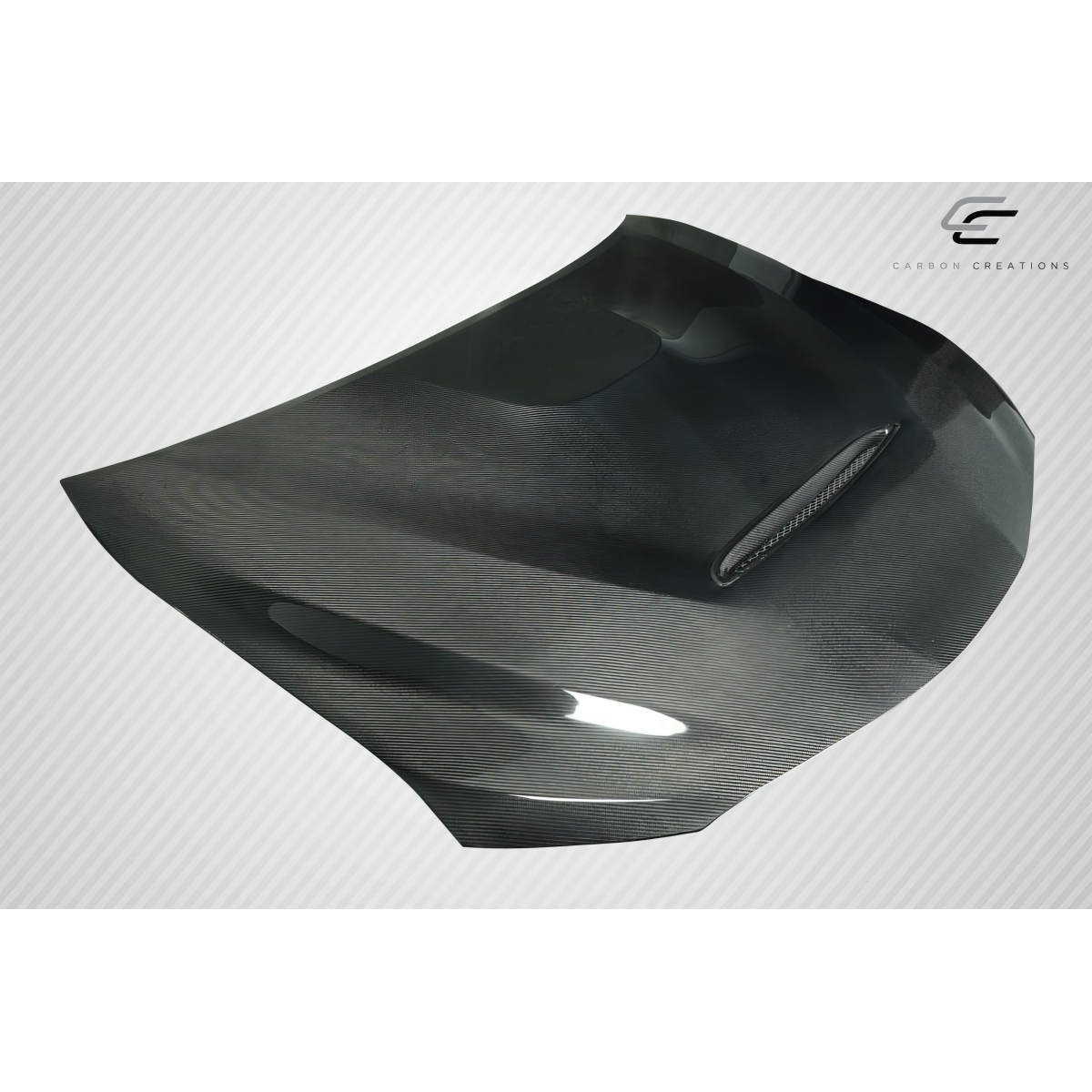 Modify your Toyota Camry 2018 with our Exterior/Hoods - Part is shown from a slightly angled top view