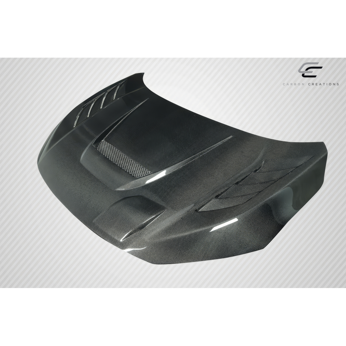 Modify your Honda Civic 2016 with our Exterior/Hoods - Angle slightly elevated from front view