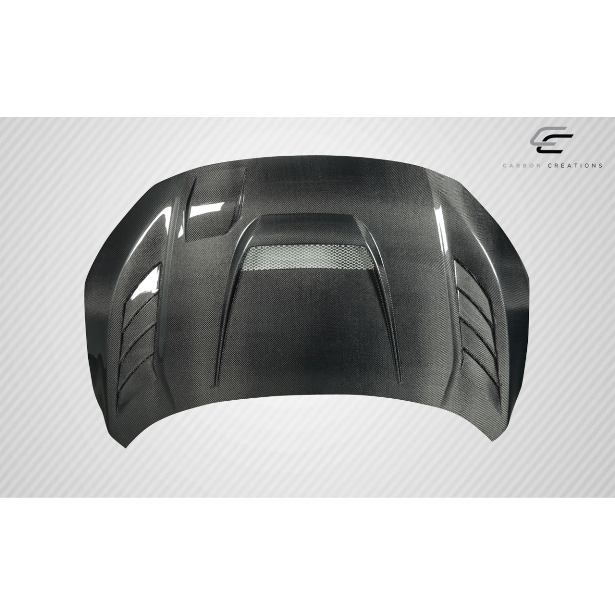 Modify your Honda Civic 2016 with our Exterior/Hoods - Top down view of Honda Civic hood part