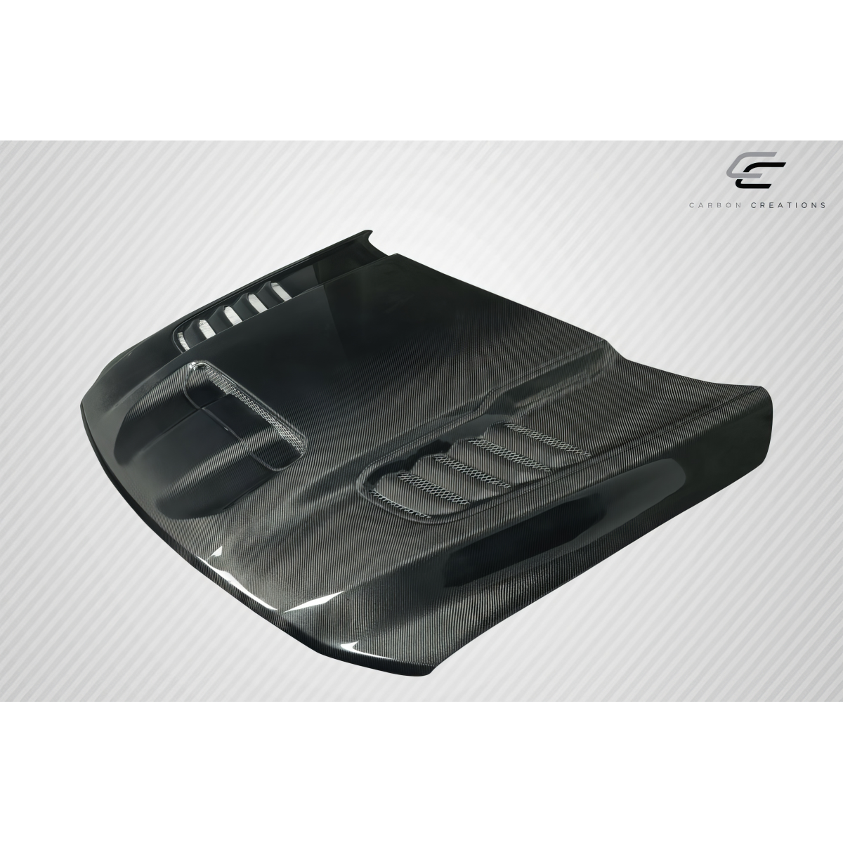 Modify your Ram 1500 2019 with our Exterior/Hoods - Image shows hood at a side angle view