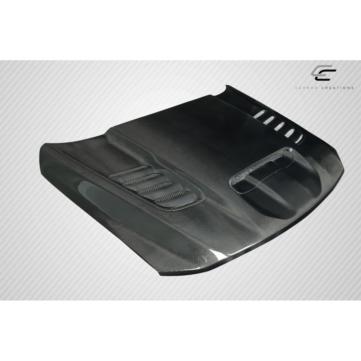 Modify your Ram 1500 2019 with our Exterior/Hoods - Part is viewed at a slight top angle