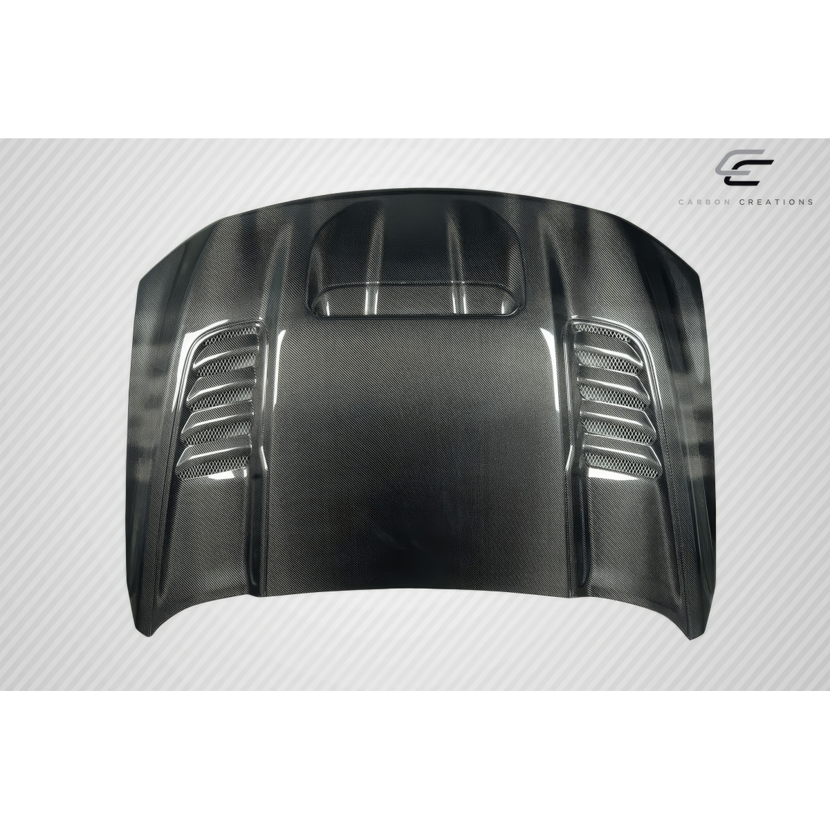 Modify your Ram 1500 2019 with our Exterior/Hoods - Part shown from a top down perspective