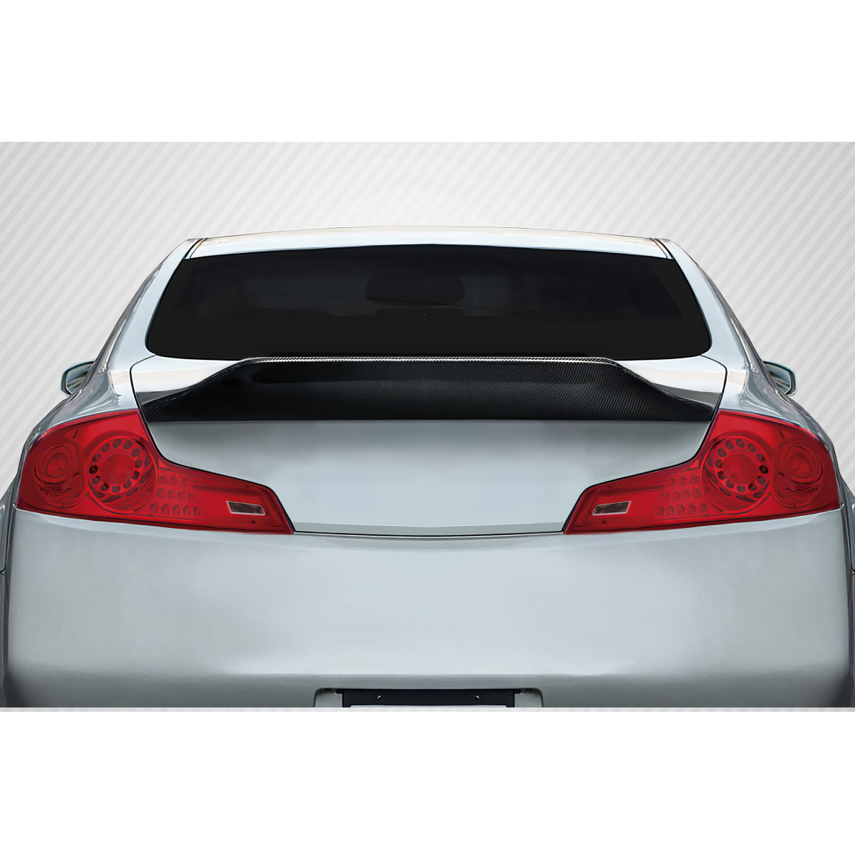 Modify your Infiniti G35 2003 with our Exterior/Wings - Rear view of car at a slight upward angle