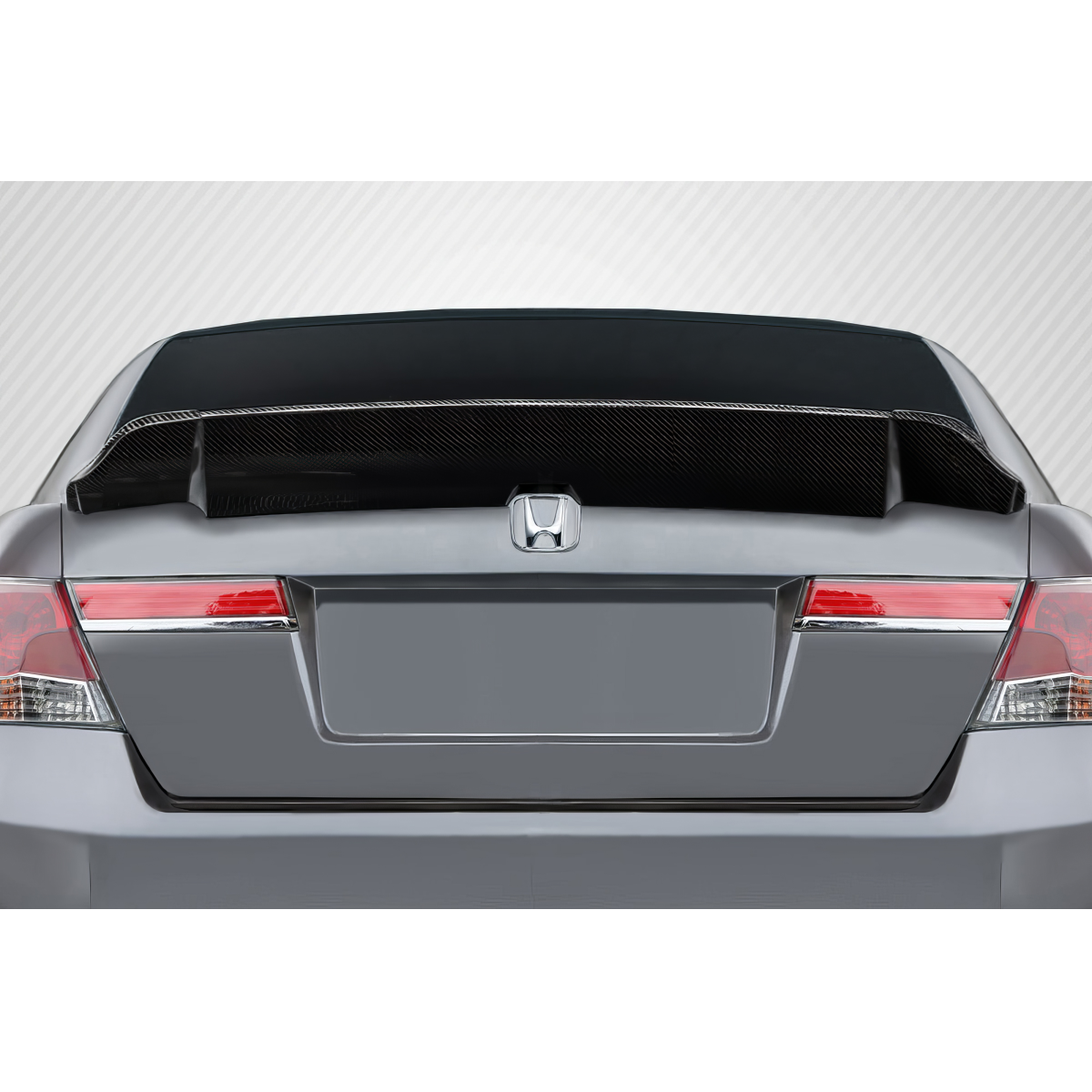 Modify your Honda Accord 2008 with our Exterior/Wings - Rear view angle showing the wing spoiler