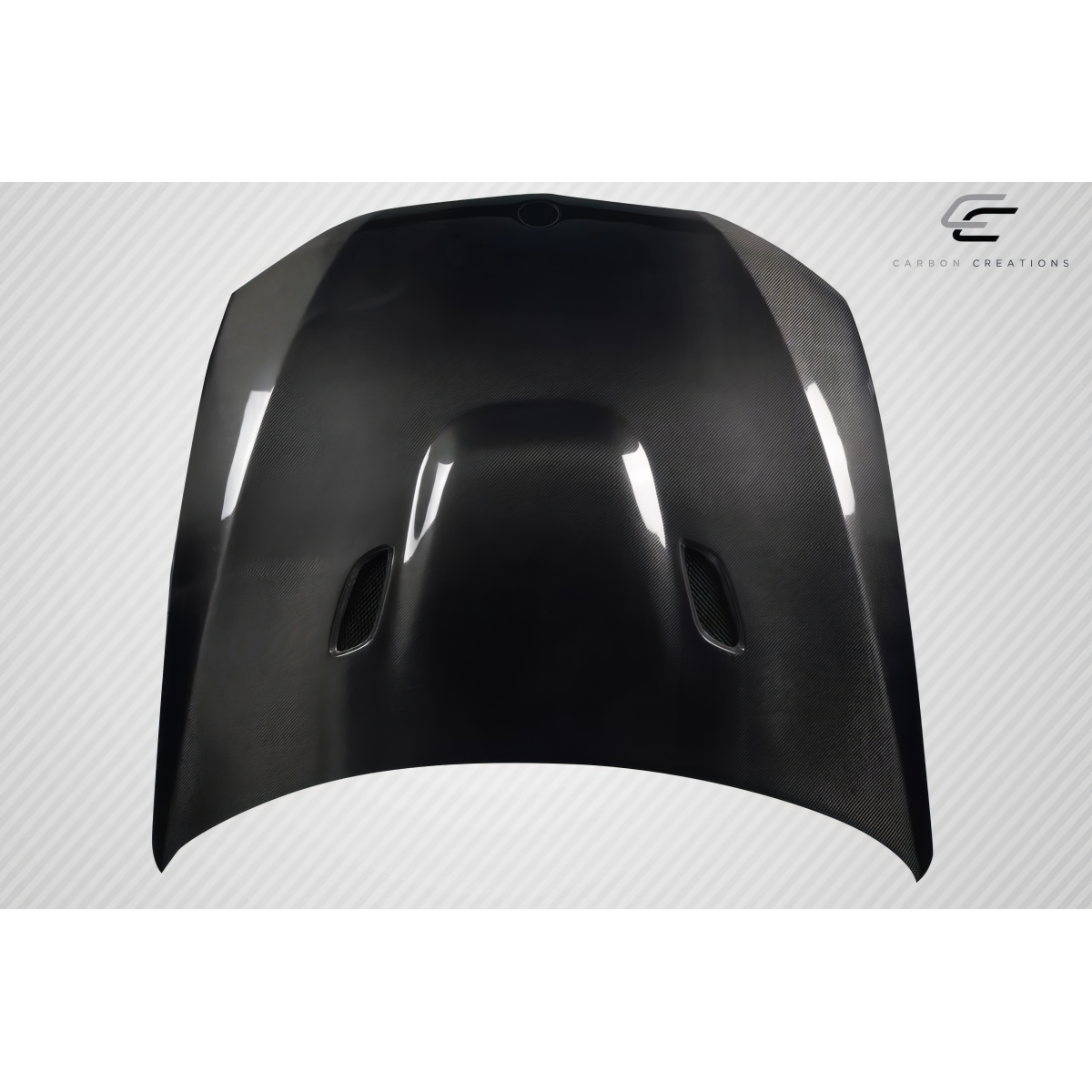 Modify your BMW 1-Series 2008 with our Exterior/Hoods - Top down view of the car hood part