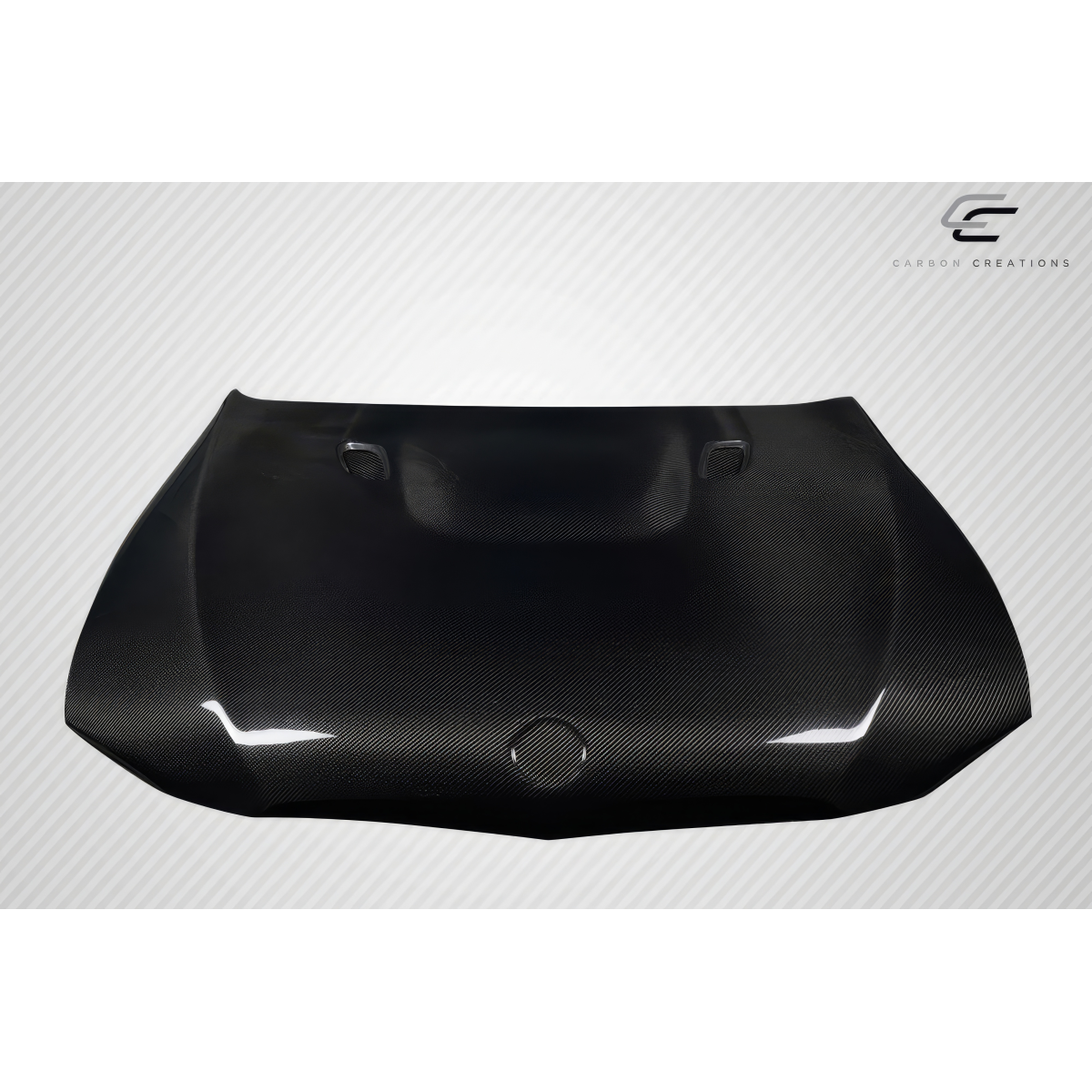 Modify your BMW 1-Series 2008 with our Exterior/Hoods - Viewed from a slight overhead angle