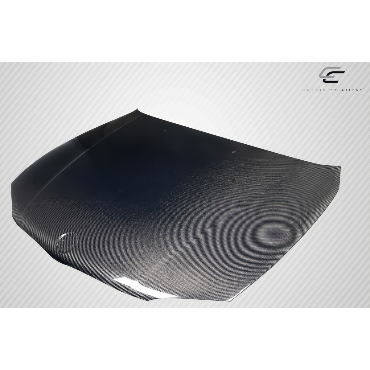 Modify your BMW 1-Series 2008 with our Exterior/Hoods - Part displayed at a slight angle downward