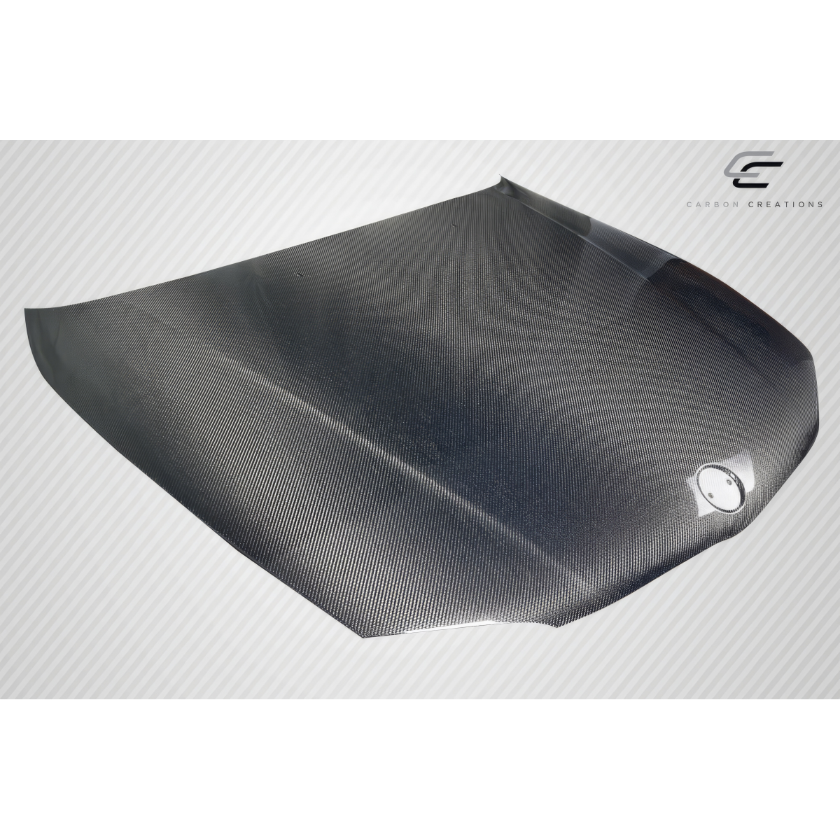 Modify your BMW 1-Series 2008 with our Exterior/Hoods - Part viewed from a slight overhead angle