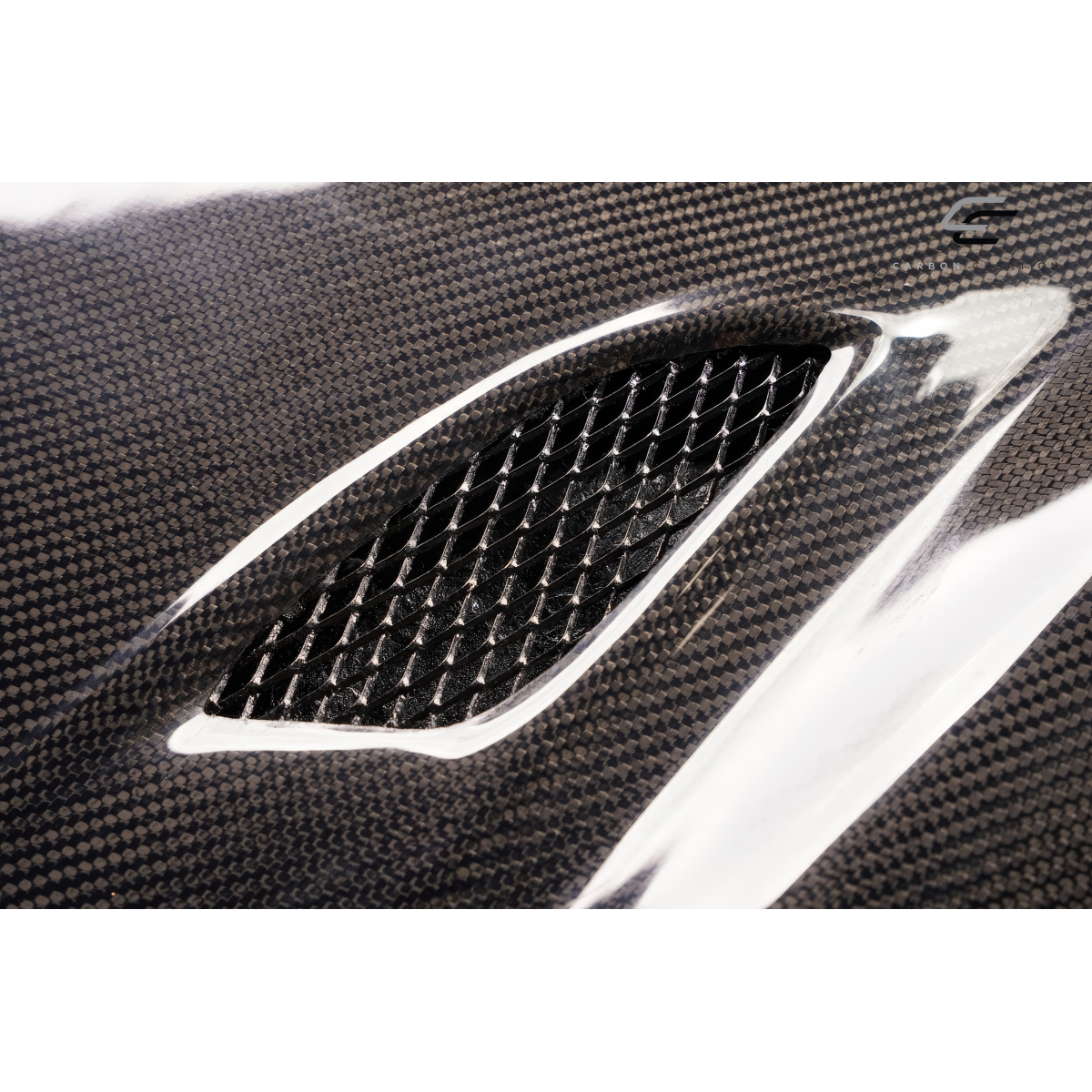 Modify your BMW 3-Series 2009 with our Exterior/Hoods - Part shown from a slight overhead angle