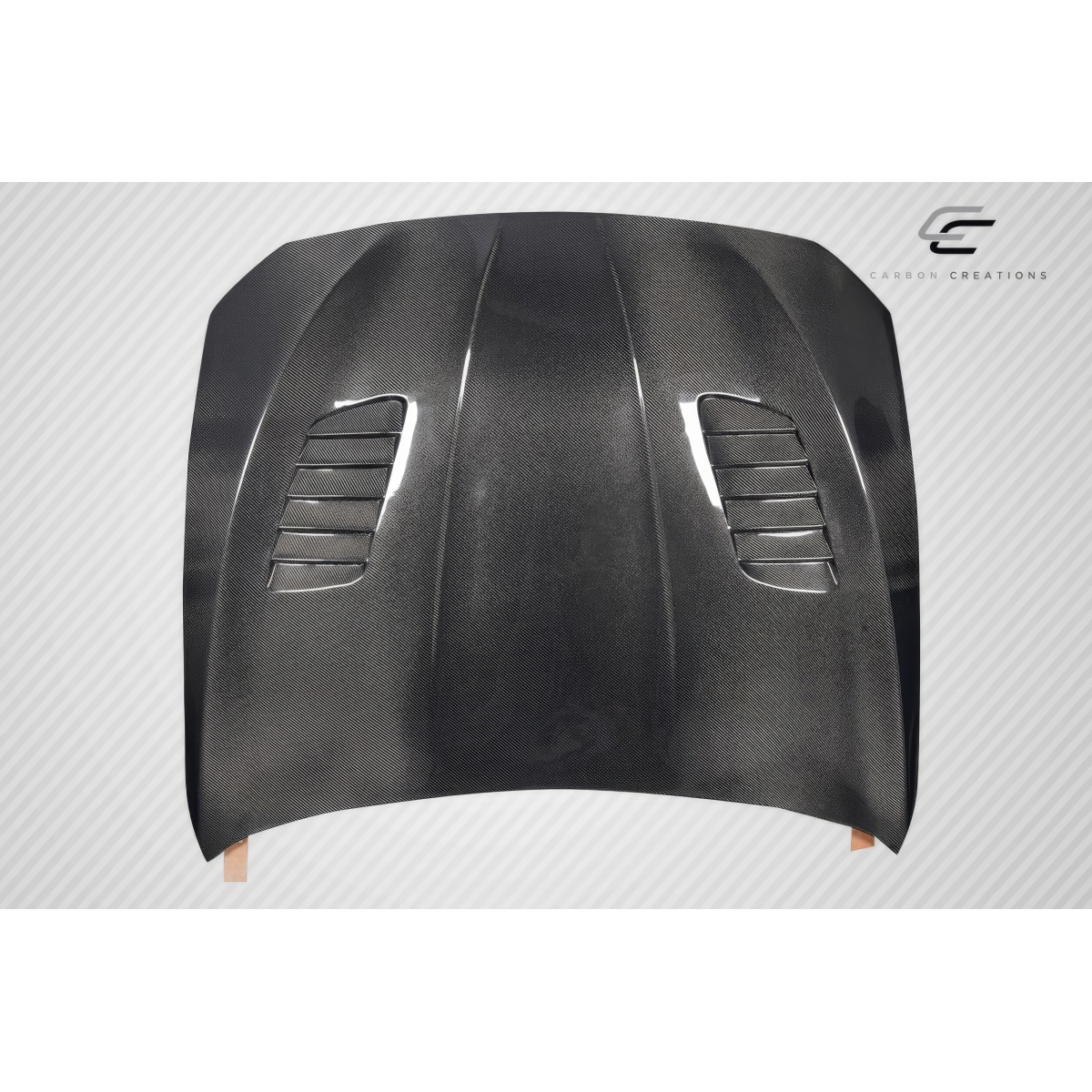 Modify your BMW 5-Series 2011 with our Exterior/Hoods - Part displayed from a front top view angle