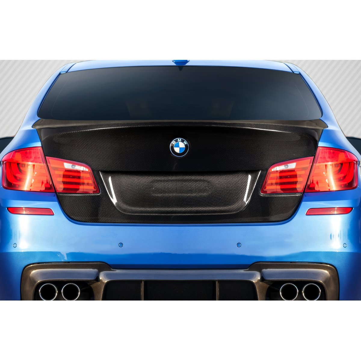 Modify your BMW 5-Series 2011 with our Exterior/Trunks - View from rear slight upward angle