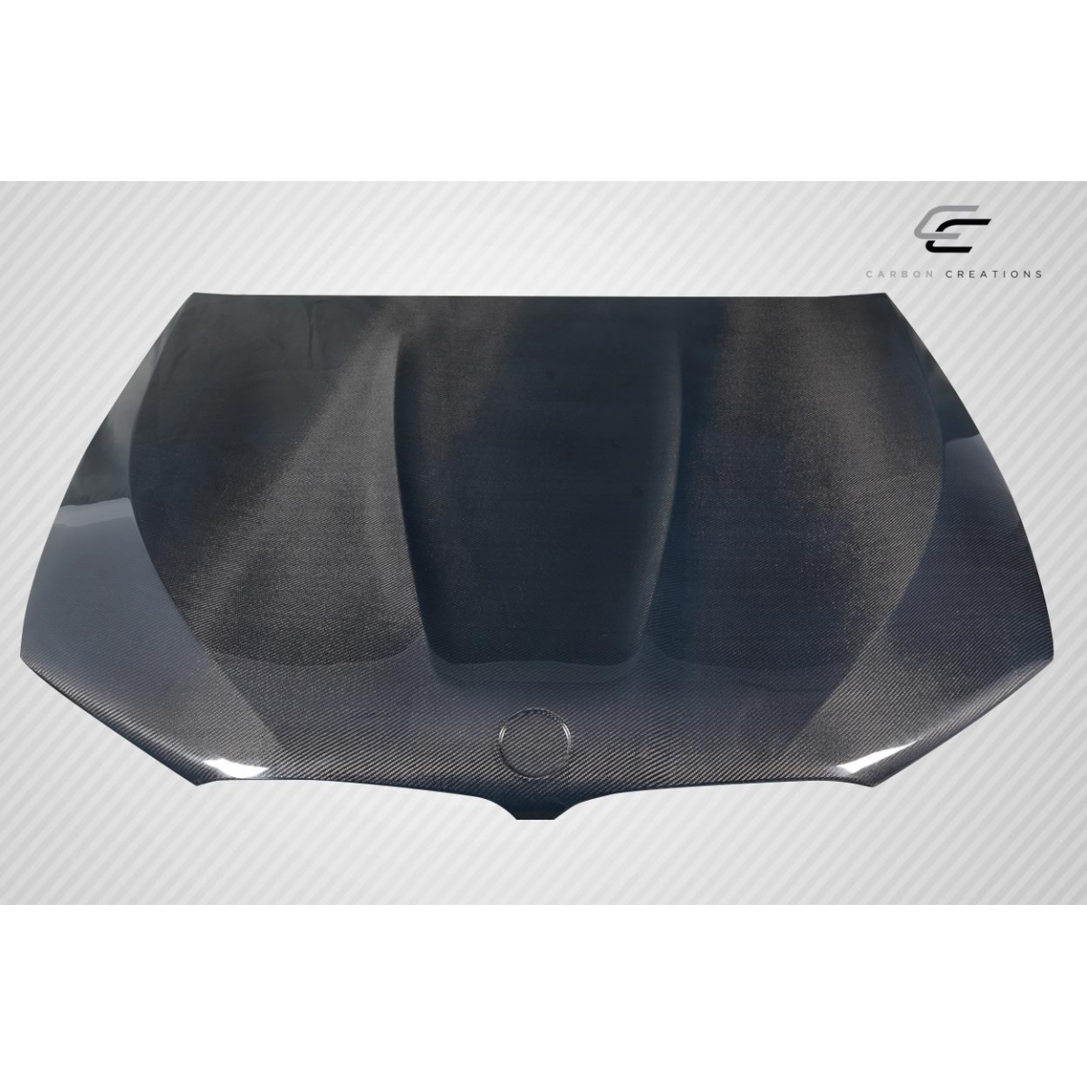 Modify your BMW 5-Series 2017 with our Exterior/Hoods - Hood displayed from a front overhead angle