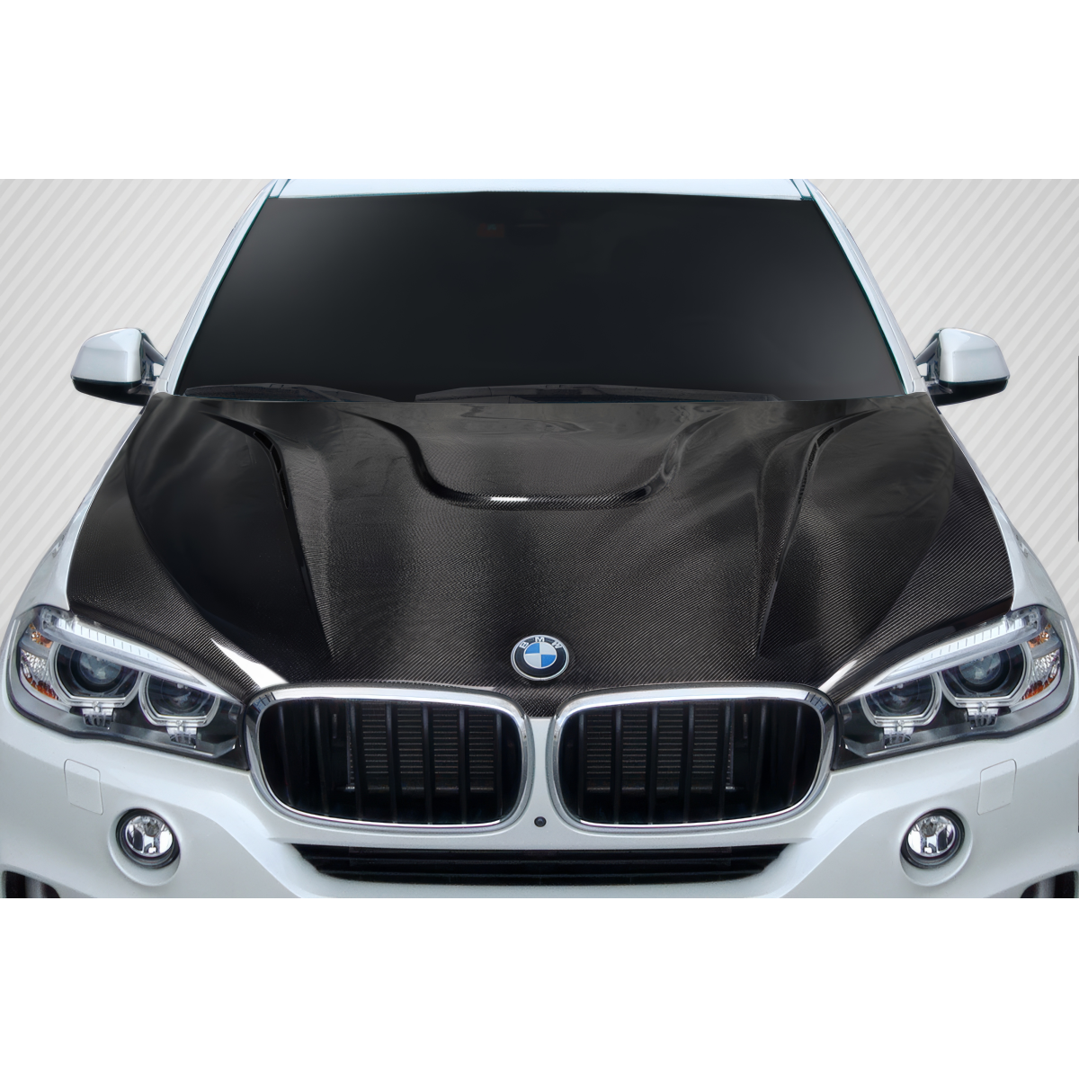 Modify your BMW X5M 2014 with our Exterior/Hoods - Image shows hood from front view