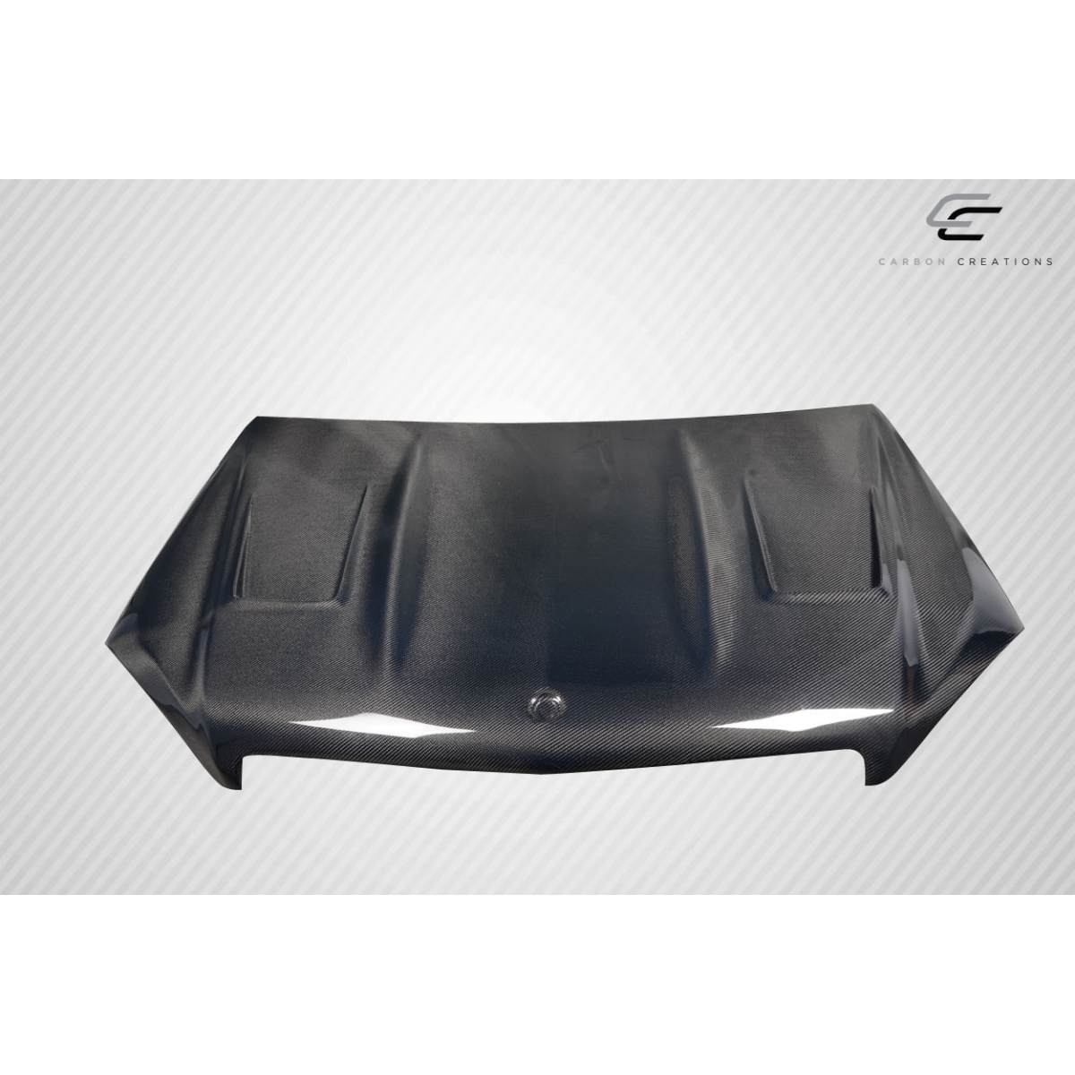 Modify your Mercedes-Benz C300 2008 with our Exterior/Hoods - Top down view of a car hood part