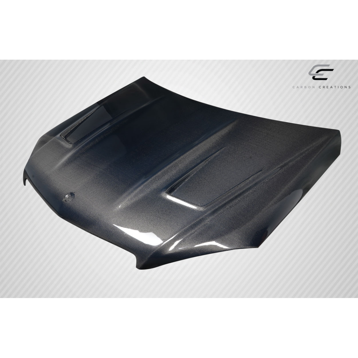 Modify your Mercedes-Benz C300 2008 with our Exterior/Hoods - Viewed from a top angle at a slight tilt