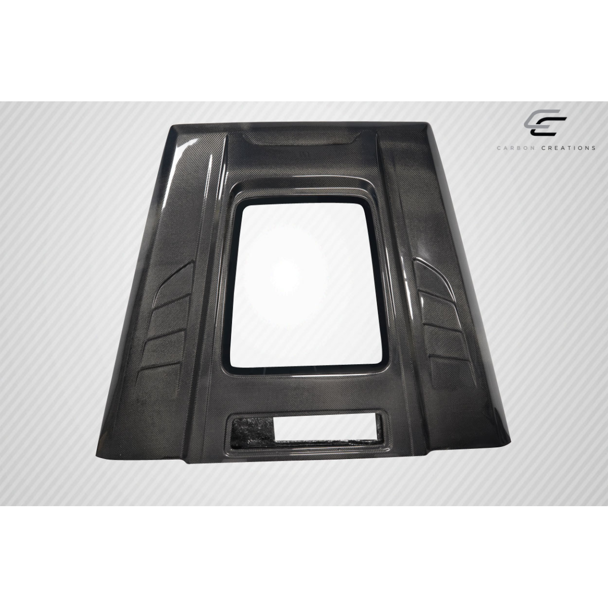 Modify your Mercedes-Benz G-Class 2000 with our Exterior/Hoods - Front view of the hood at a slight diagonal angle