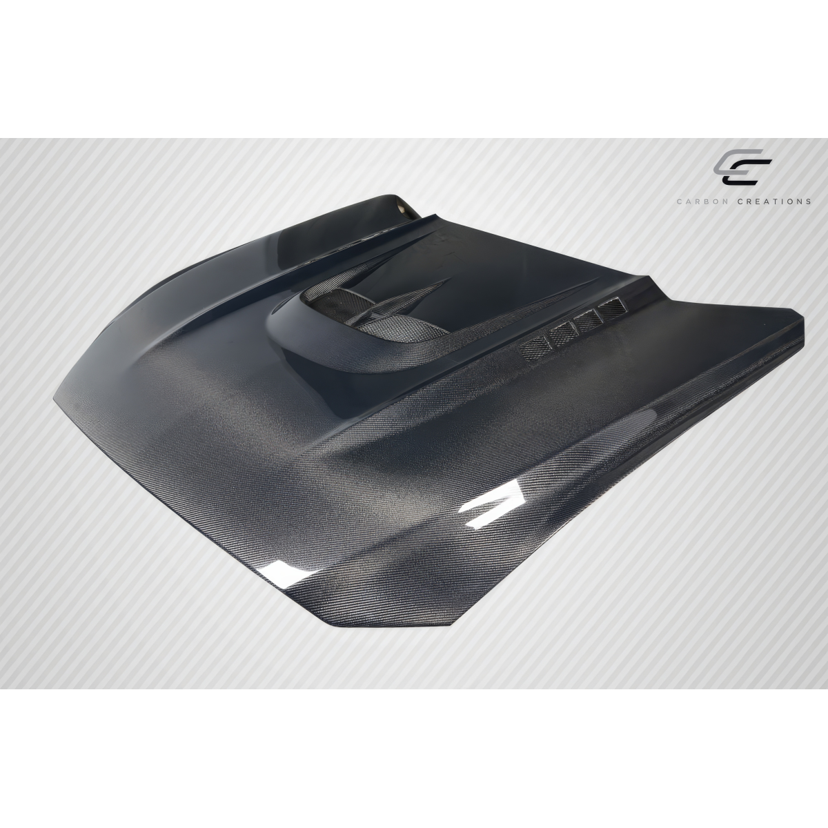 Modify your Ford Mustang 2015 with our Exterior/Hoods - The part is shown from a top-down angle