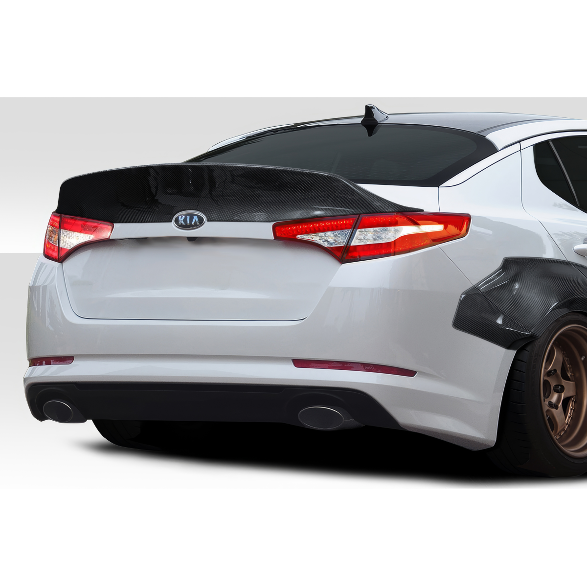 Modify your KIA Optima 2011 with our Exterior/Complete Body Kits - Rear view at a slight angle