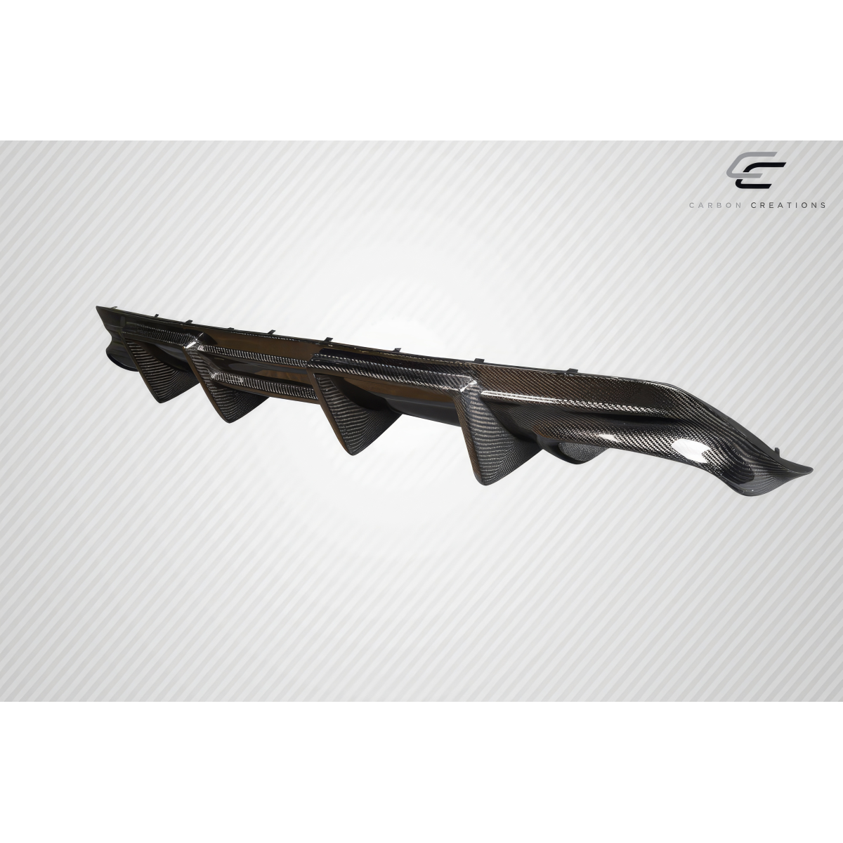 Modify your Mercedes-Benz CLA250 2014 with our Exterior/Diffusers - Side view of a rear diffuser at a slight angle