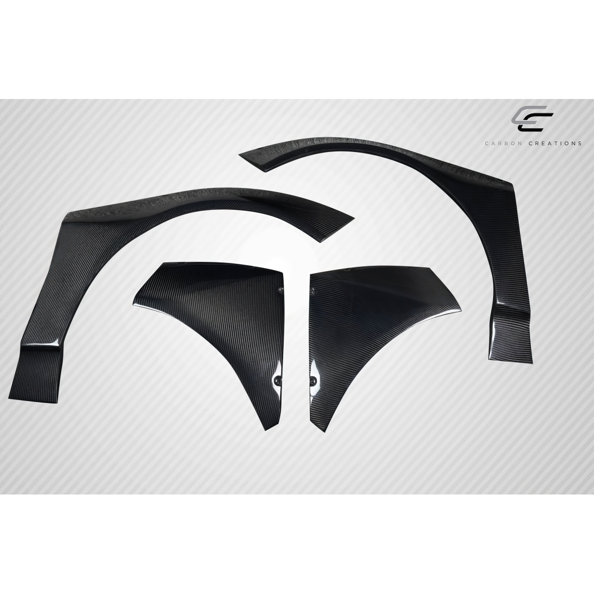 Modify your Chevrolet Corvette 2020 with our Exterior/Fenders - Parts seen from a top down angle