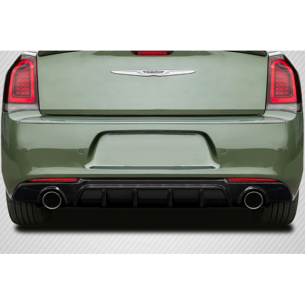 Modify your Chrysler 300 2015 with our Exterior/Diffusers - Viewed from the rear at a straight angle