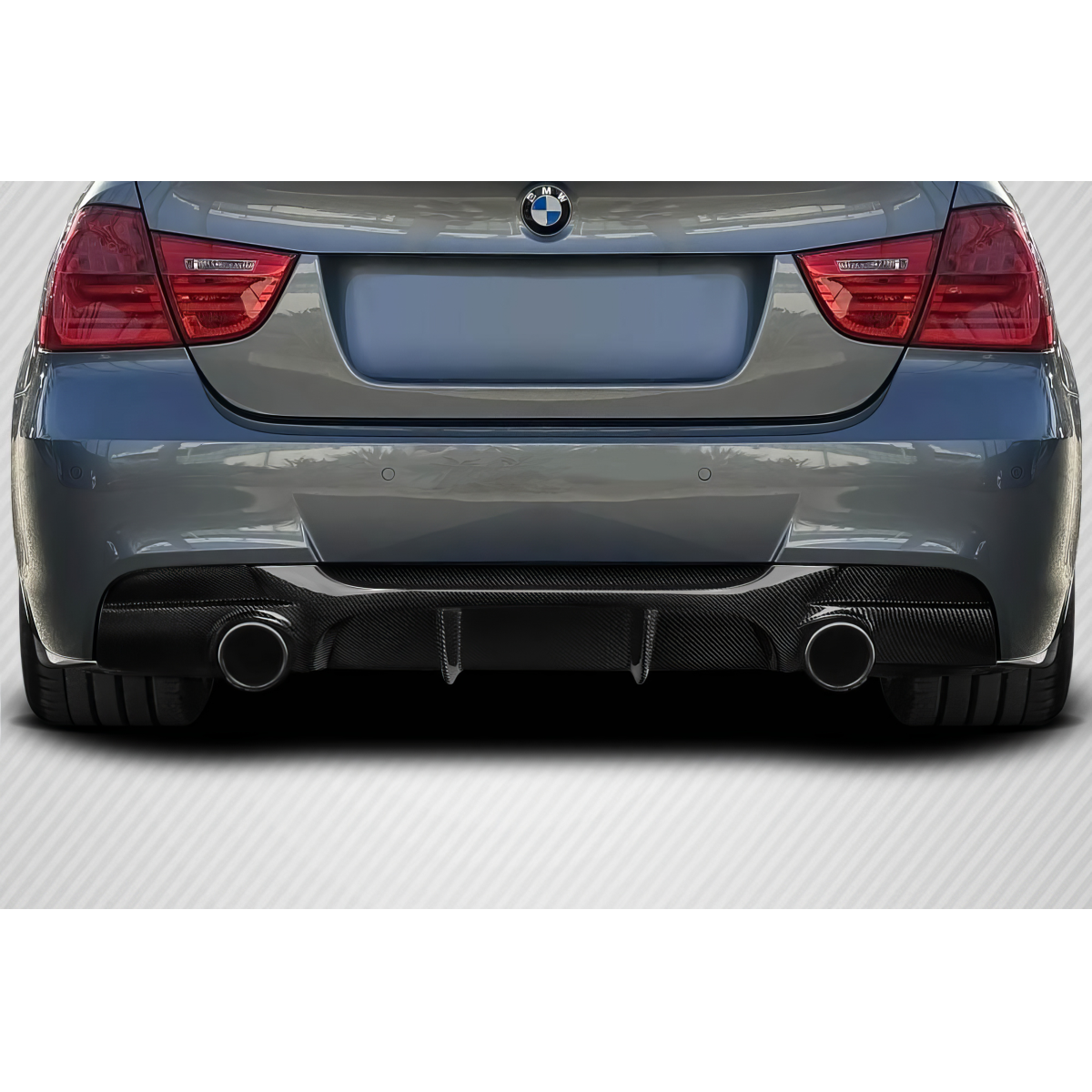 Modify your BMW M3 2008 with our Exterior/Diffusers - Rear angle view highlighting diffuser part