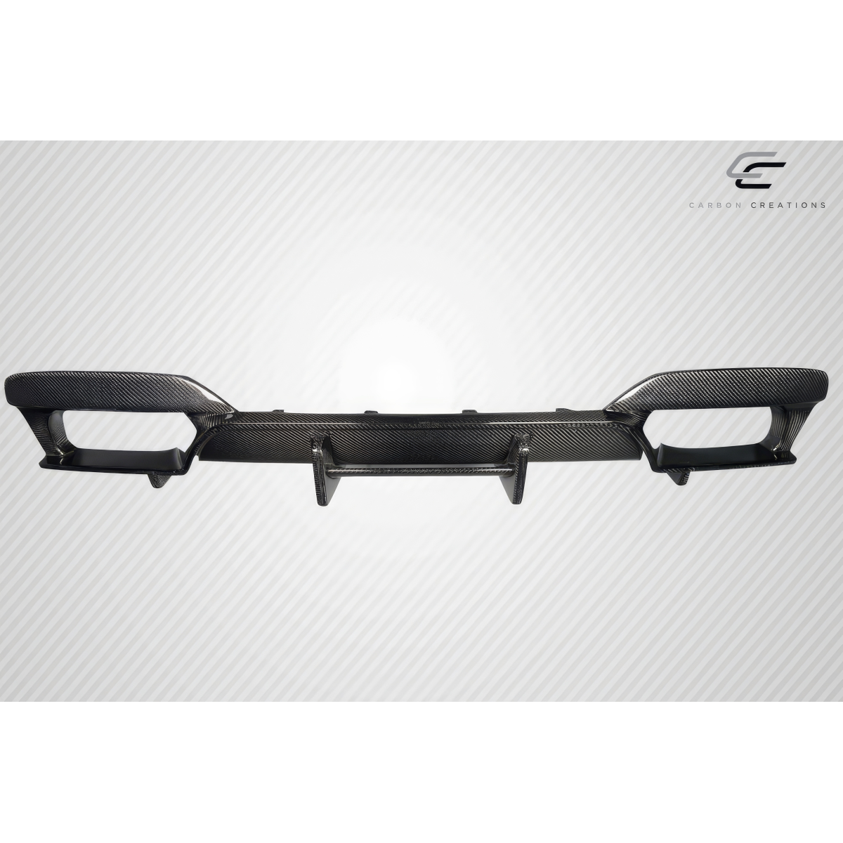 Modify your BMW 3-Series 2011 with our Exterior/Diffusers - Front view of the carbon fiber rear diffuser