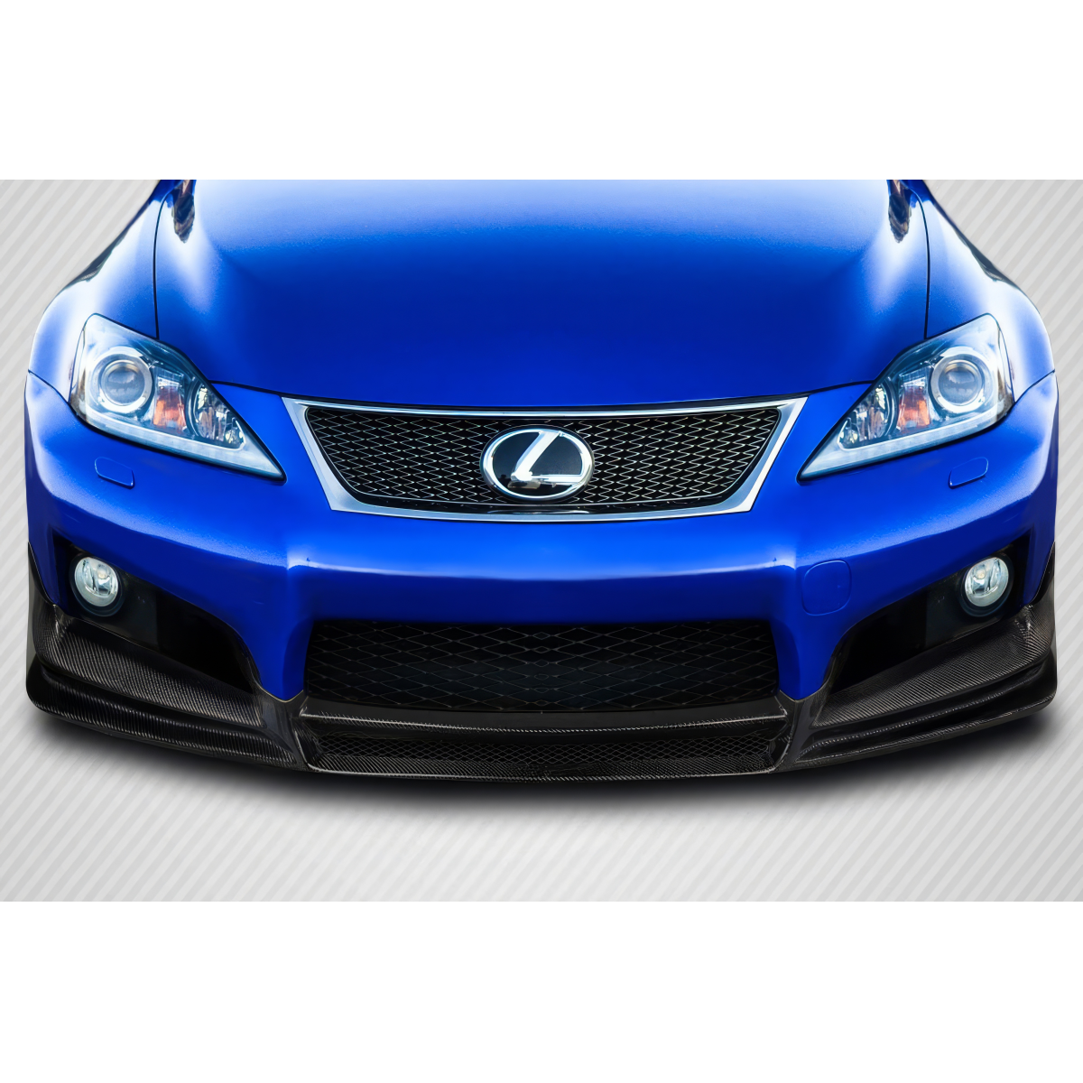 Modify your Lexus IS F 2008 with our Exterior/Front Bumpers or Lips - Frontal view of car part from low angle