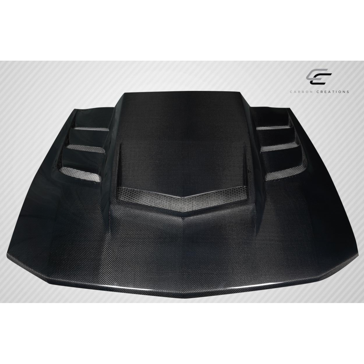 Modify your Ford Mustang 2005 with our Exterior/Hoods - Top down view of a car hood