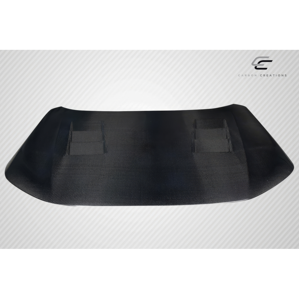 Modify your Honda Civic 2022 with our Exterior/Hoods - Top view of car hood from a slight angle