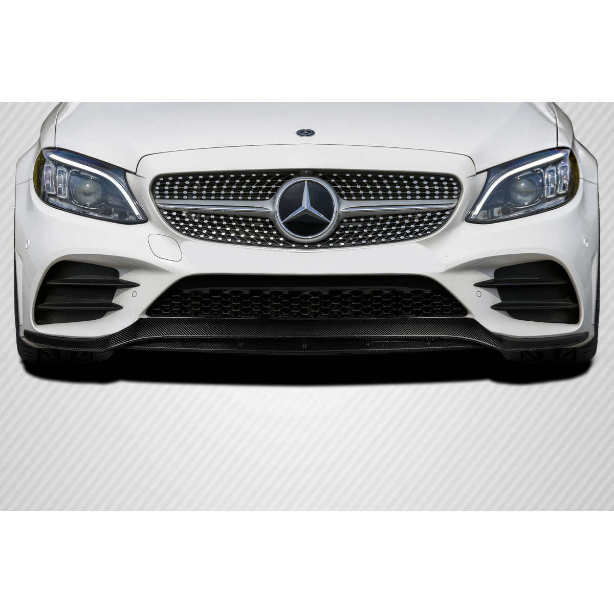 Modify your Mercedes-Benz C300 2015 with our Exterior/Front Bumpers or Lips - Front view of Mercedes C300 part at zero degrees