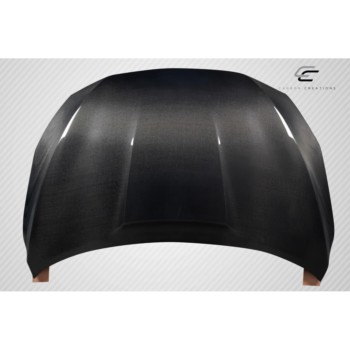 Modify your Nissan Sentra 2017 with our Exterior/Hoods - Top down view of carbon fiber hood