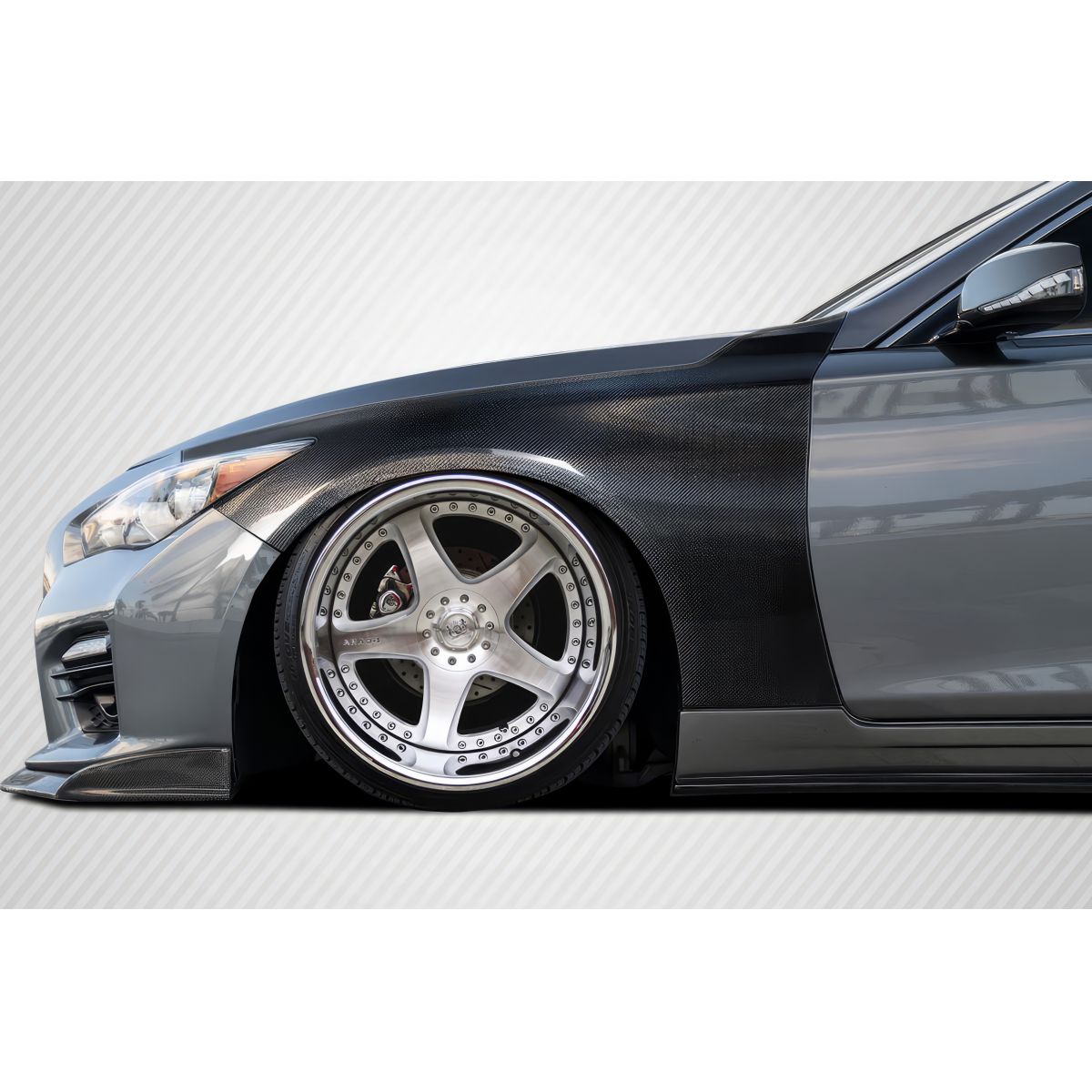 Modify your Infiniti Q50 2014 with our Exterior/Fenders - The image shows a low angle view of the fender