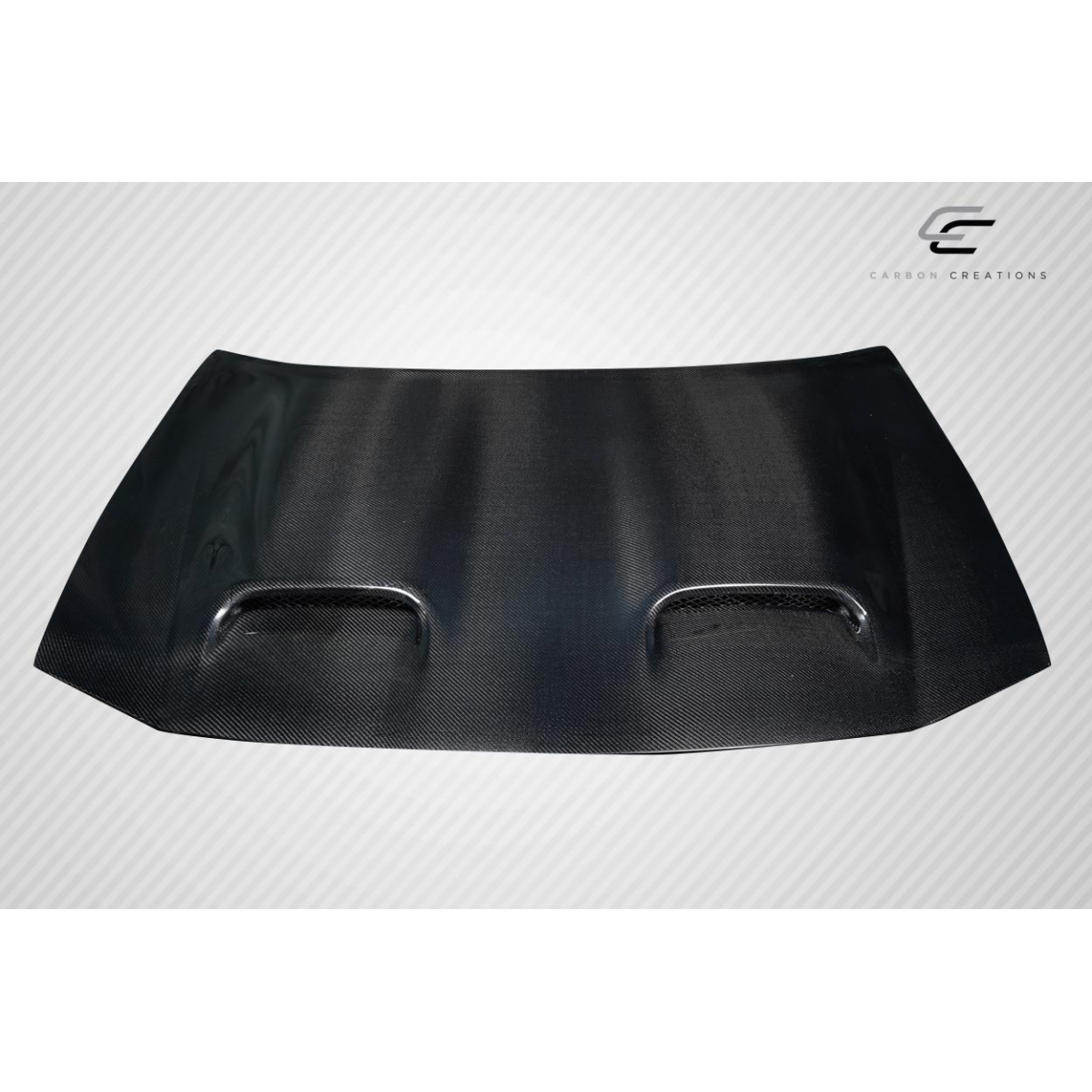 Modify your Dodge Charger 2006 with our Exterior/Hoods - Top view of hood at a slight angle