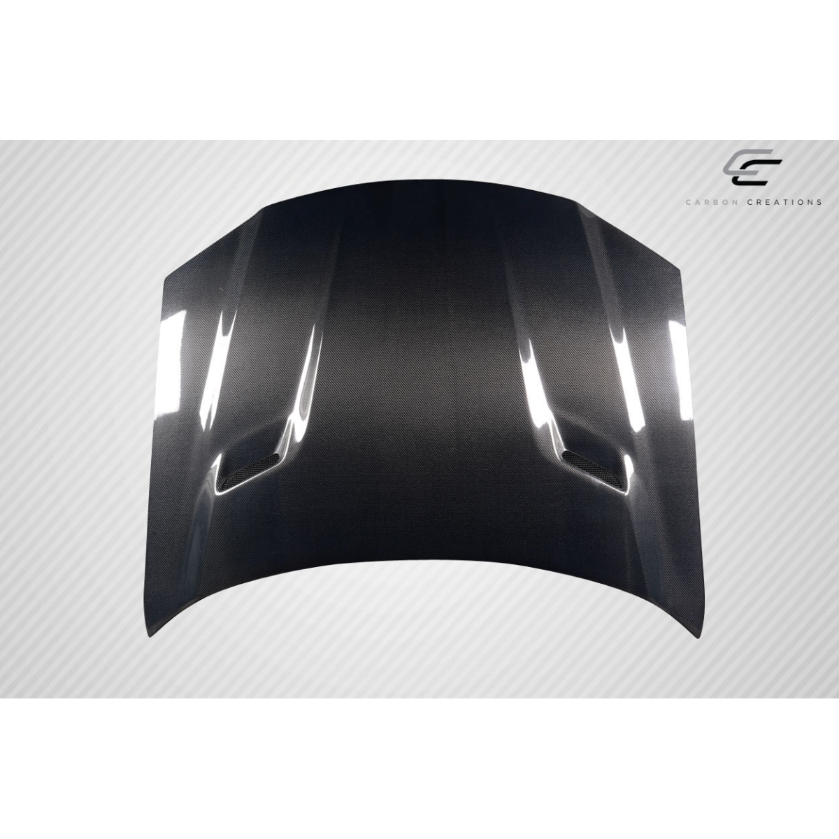 Modify your Chrysler 300 2011 with our Exterior/Hoods - The part is viewed from a front angle