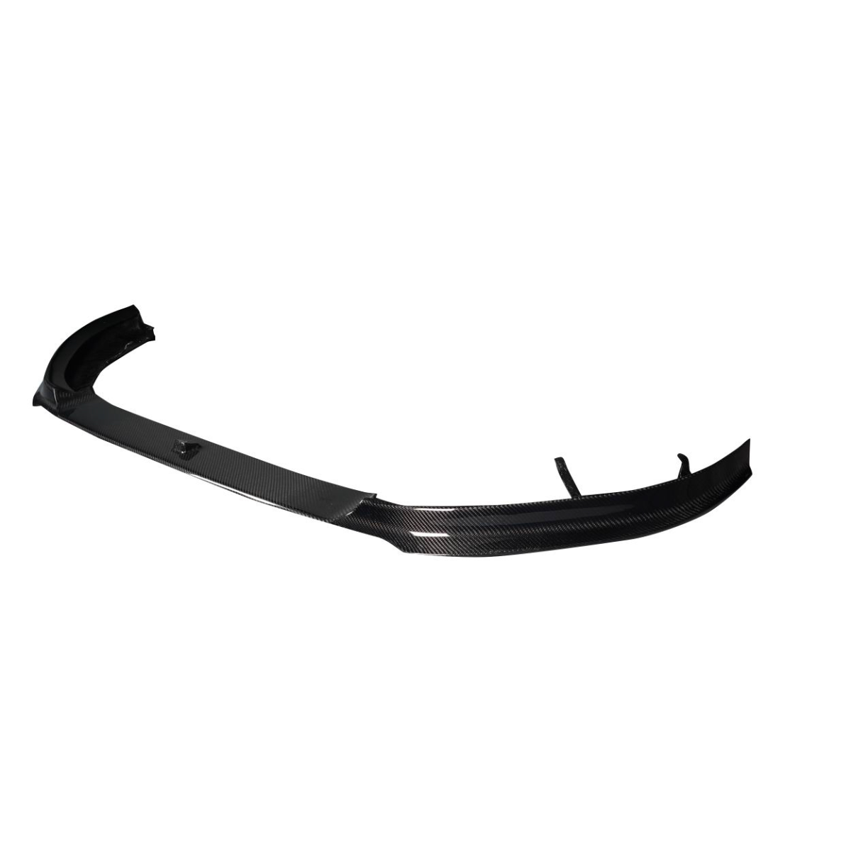 Modify your Volkswagen Golf 2015 with our Exterior/Front Bumpers or Lips - Front view angle of carbon fiber front lip spoiler