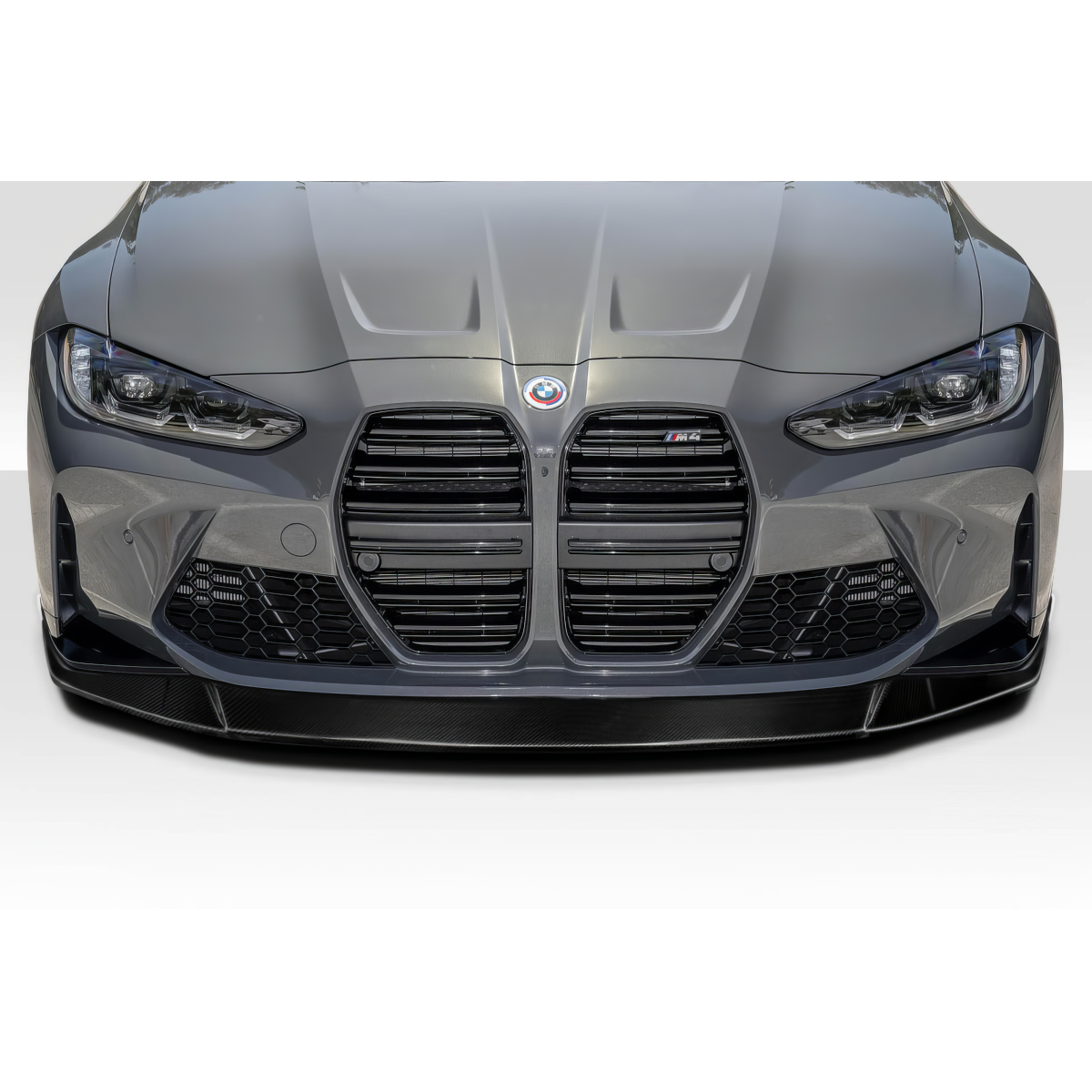 Modify your BMW M3 2021 with our Exterior/Front Bumpers or Lips - Front view of the vehicle at an angle