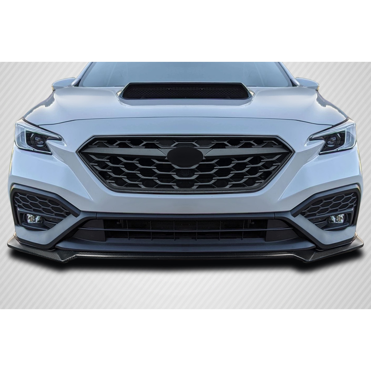 Modify your Subaru Impreza 2022 with our Exterior/Front Bumpers or Lips - Front view of part at a straight angle