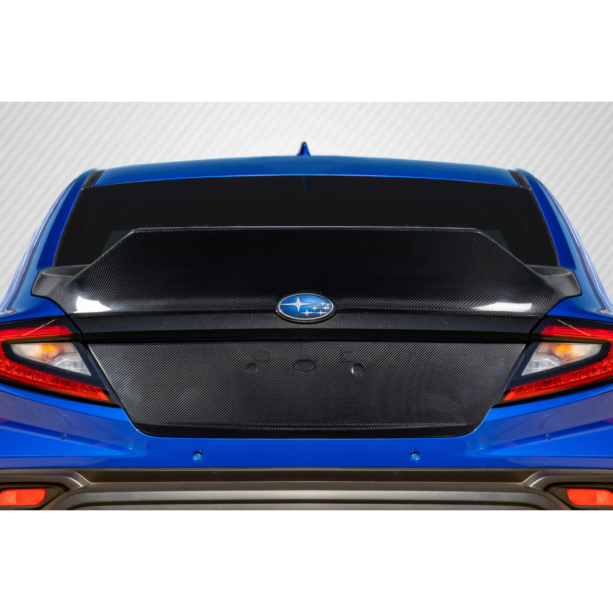 Modify your Subaru WRX 2022 with our Exterior/Trunks - Rear view angle of the Subaru WRX trunk part