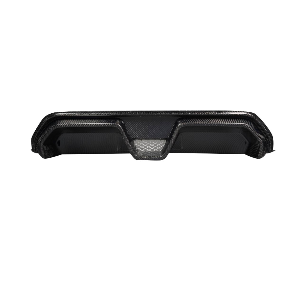 Modify your BMW M5 2018 with our Exterior/Diffusers - Rear view of car diffuser at a straight angle