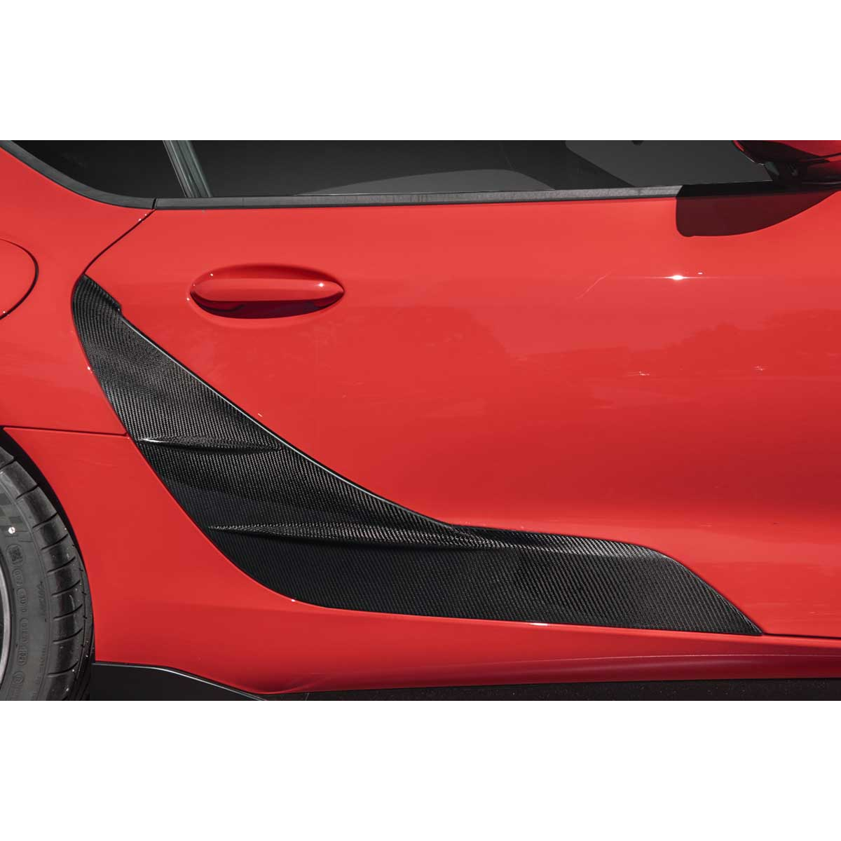 Modify your Toyota Supra 2020 with our Exterior/Doors - View of car door panel at side angle