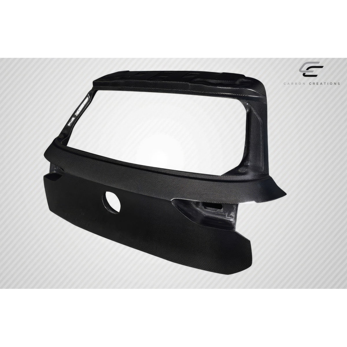 Modify your Volkswagen Golf 2022 with our Exterior/Trunks - Front view of car trunk part at a slight angle